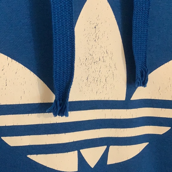 Royal Blue Adidas hoodie size Large - Picture 4 of 4